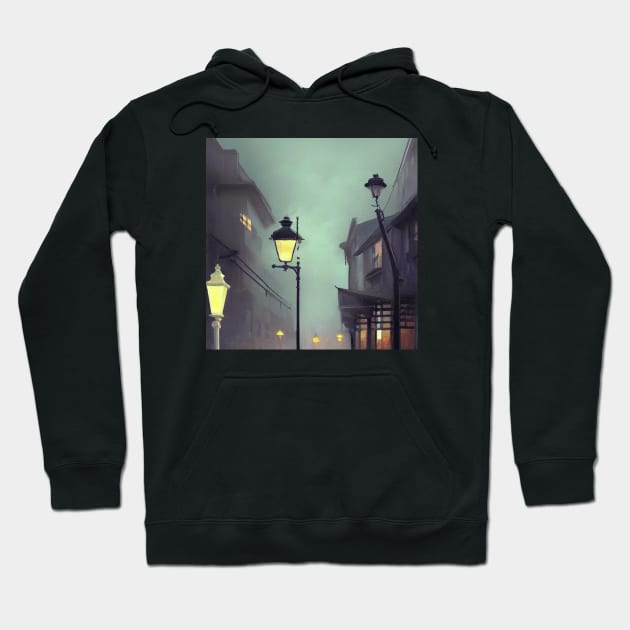 A modern city Hoodie by etherElric